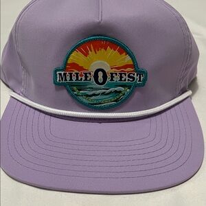 NWOT Hooey Purple “Mile 0 Fest” Adjustable Baseball Hat